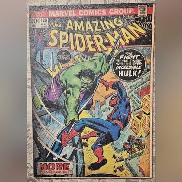 4-Piece Marvel Spider-Man Comic Cover Canvas Wall Art Set 12x12 Superhero Décor - Picture 11 of 15